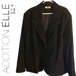 26W Oversized MXM Black Blazer. Fully lined.